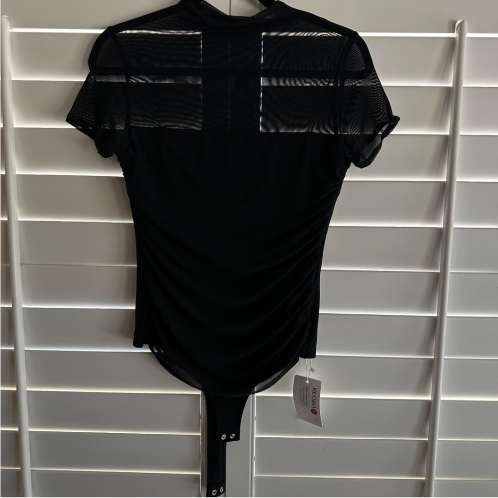 Source Unknown Black Mesh Bodysuit